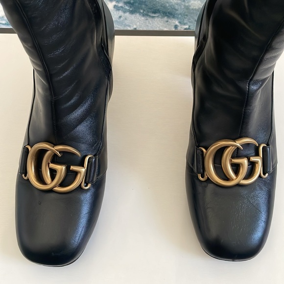 Gucci tall boot US size 8 good condition black leather - Picture 7 of 9
